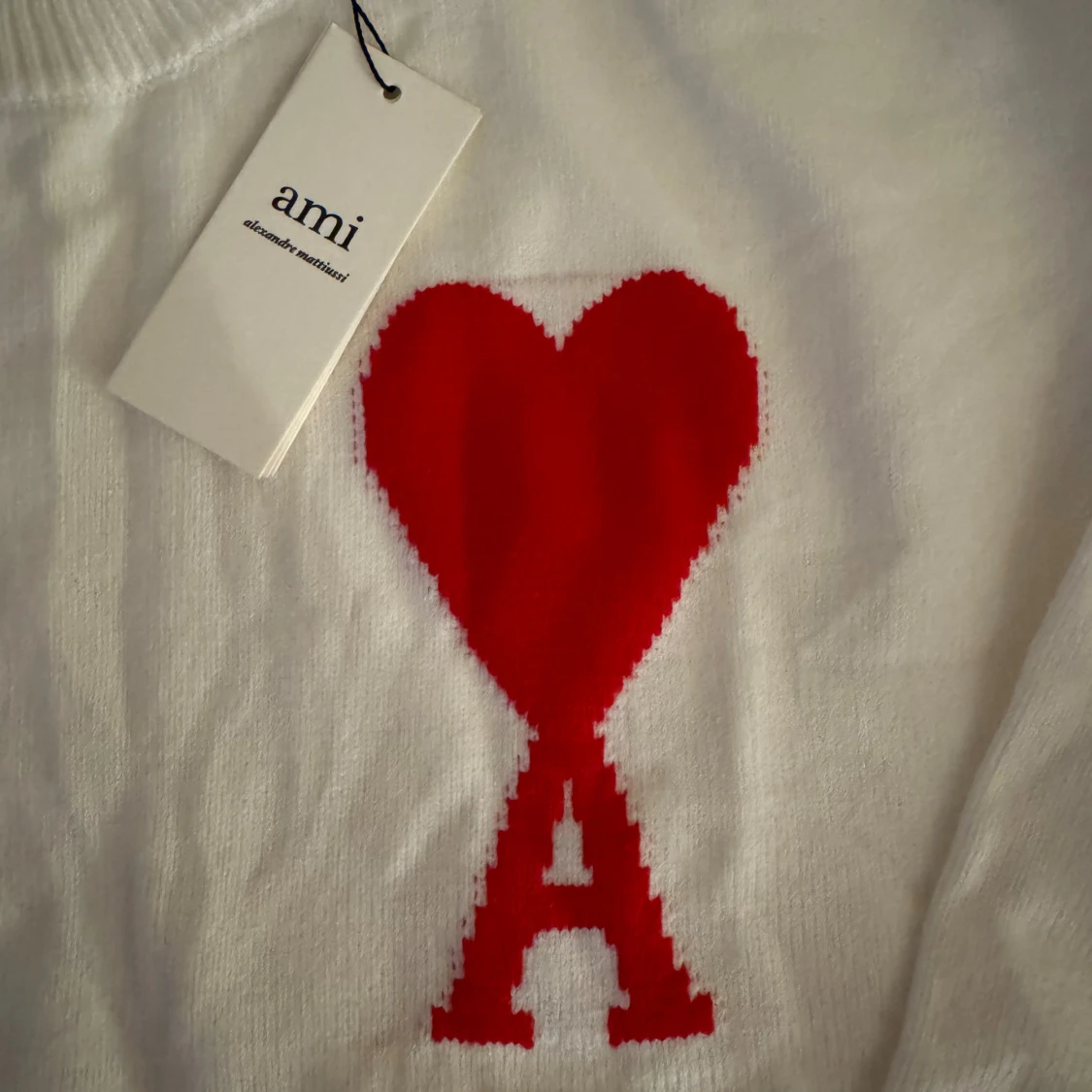 Ami Paris vit stickad tröja - 1