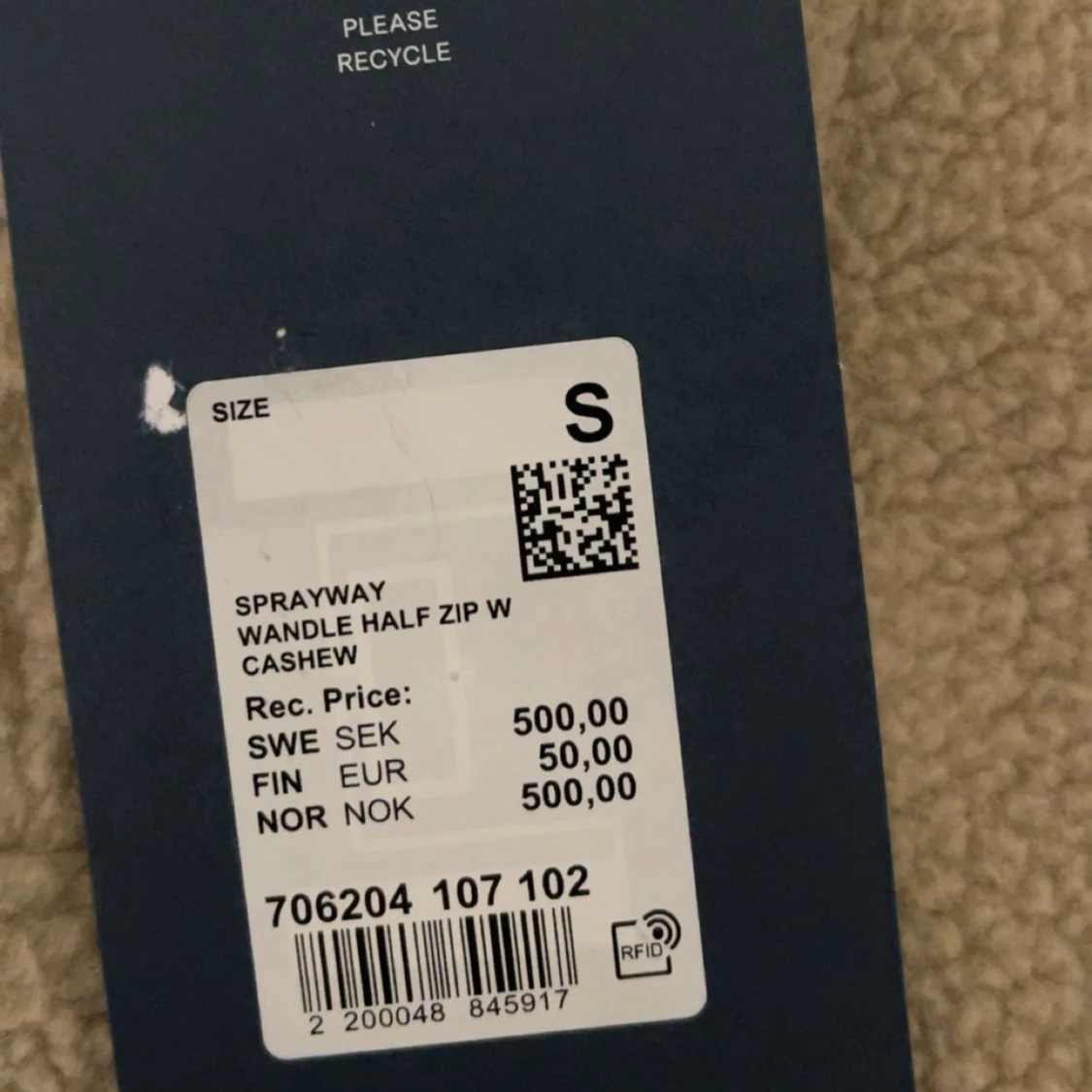 Beige fleece-tröja  - 1