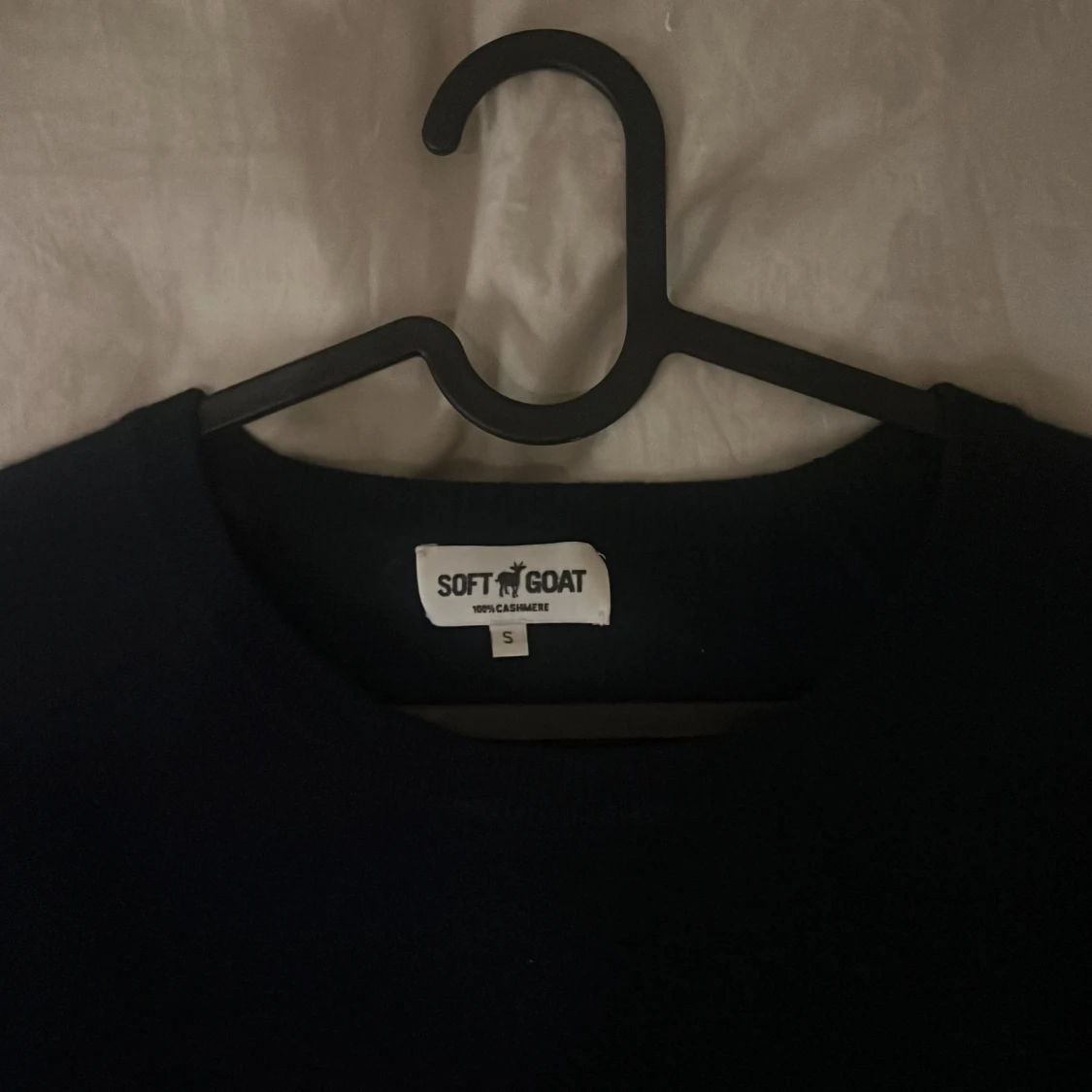 Mörkblå kashmirtröja Soft Goat - 2