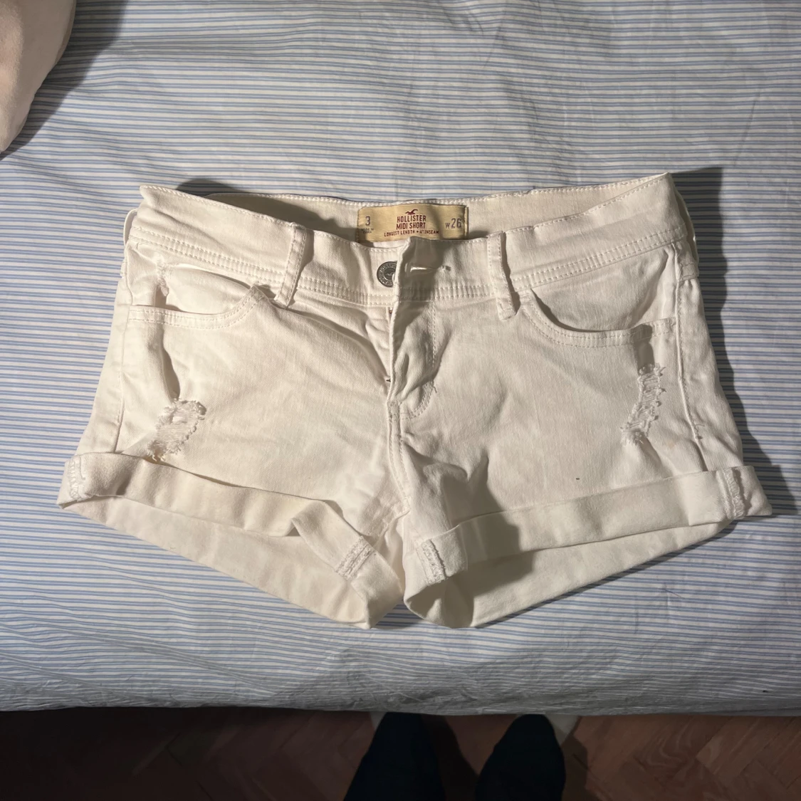 Vita jeansshorts Hollister