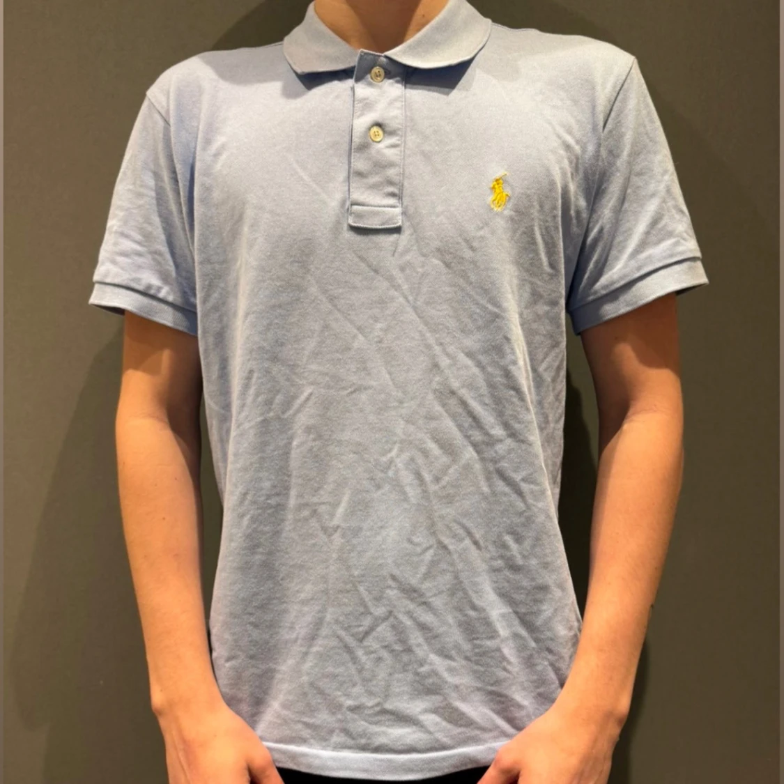 Ljusblå pikétröja från Ralph Lauren