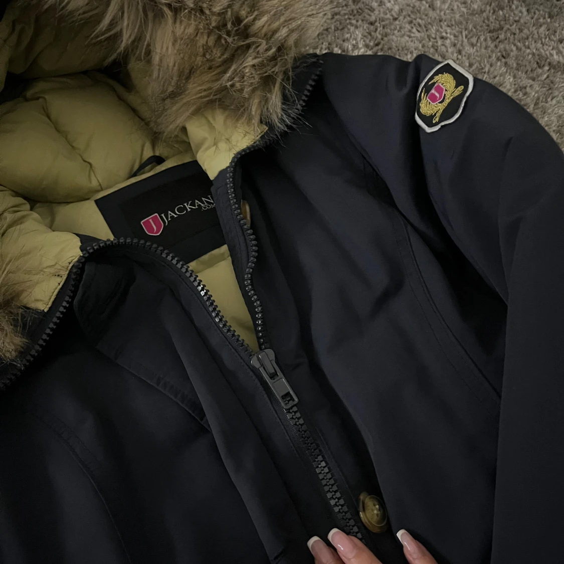 Mörkblå parkas från Jackan.com