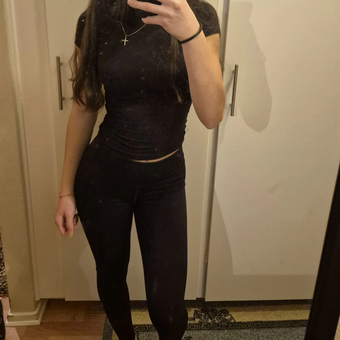 Svarta tighta leggings