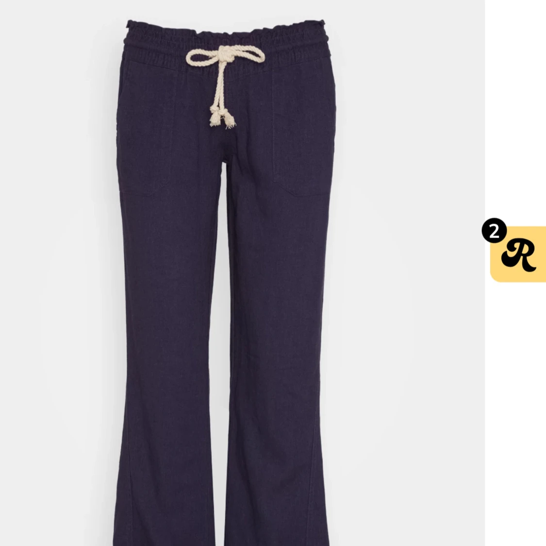 Marinblå roxy linnebyxor 