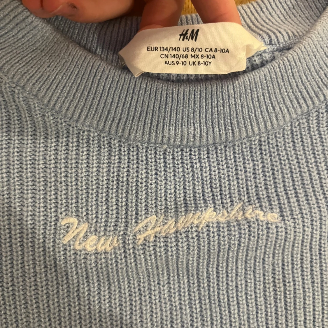 Ljusblå stickad tröja från H&M - 3