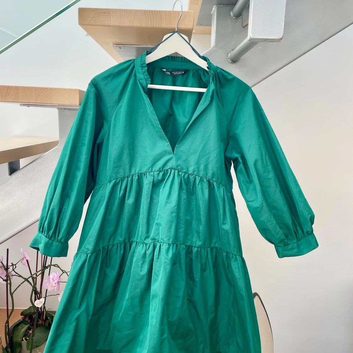 Grön  kortklänning från Zara - 2