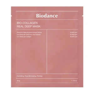 Biodance Bio-Collagen Deep Mask - 3st masker. Funkar inte för min hy..                                           En lyxig ansiktsmask med bio-kollagen som återfuktar, stramar upp och minimerar porer. Innehåller probiotika, hyaluronsyra och kollagen. 