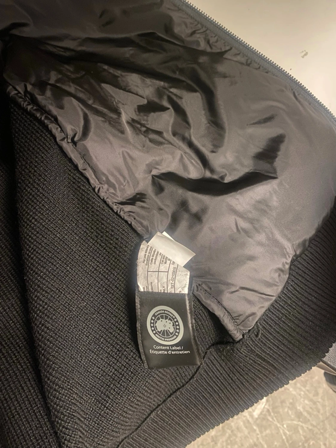 Svart quiltad pufferjacka Canada Goose - 6