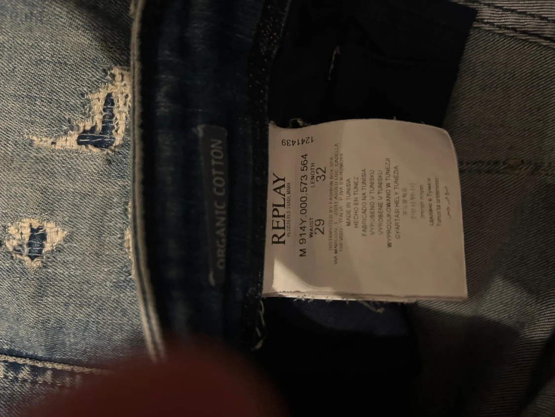 Replay jeans, blå, slim fit, storlek 29/32 - 2