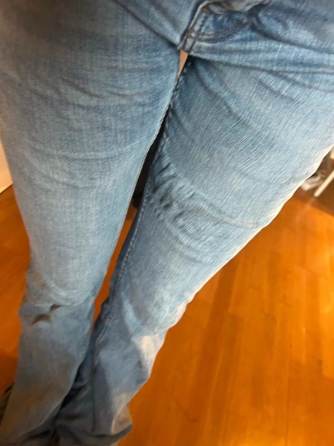 Bootcut ljusblå jeans - 3