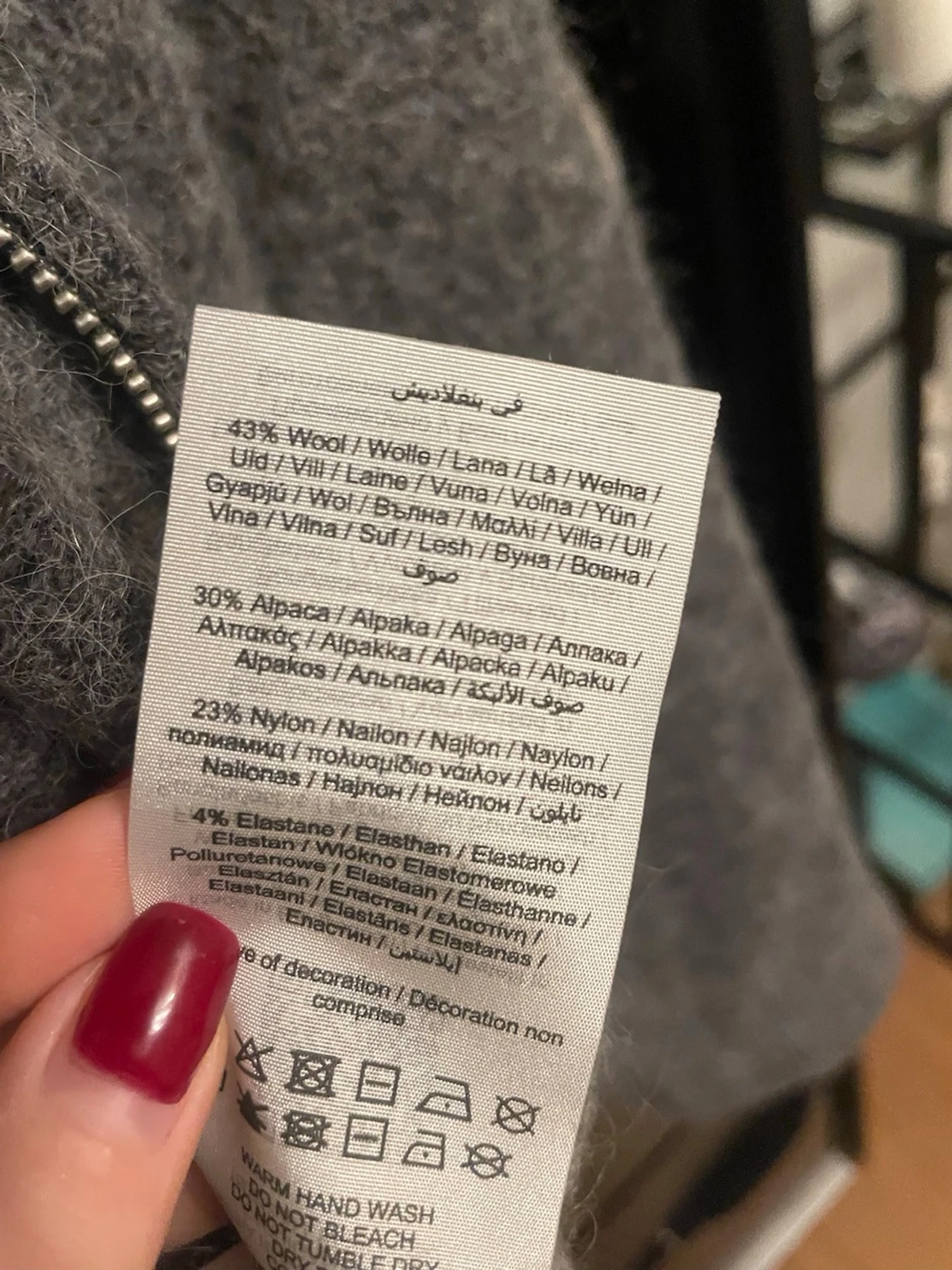 Grå stickad kofta från Selected Femme - 4