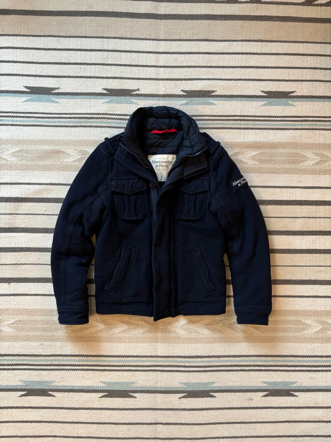 Blå jacka från Abercrombie and fitch