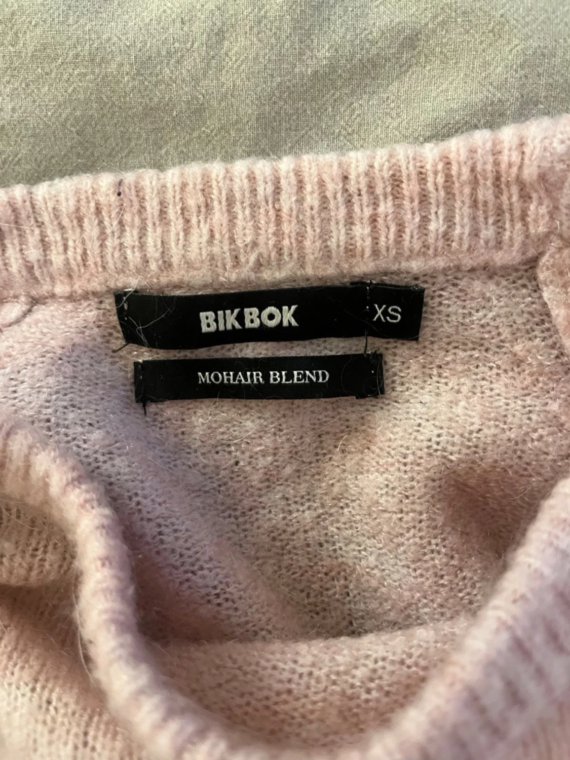 Ljusrosa stickad tröja från Bik Bok - 2