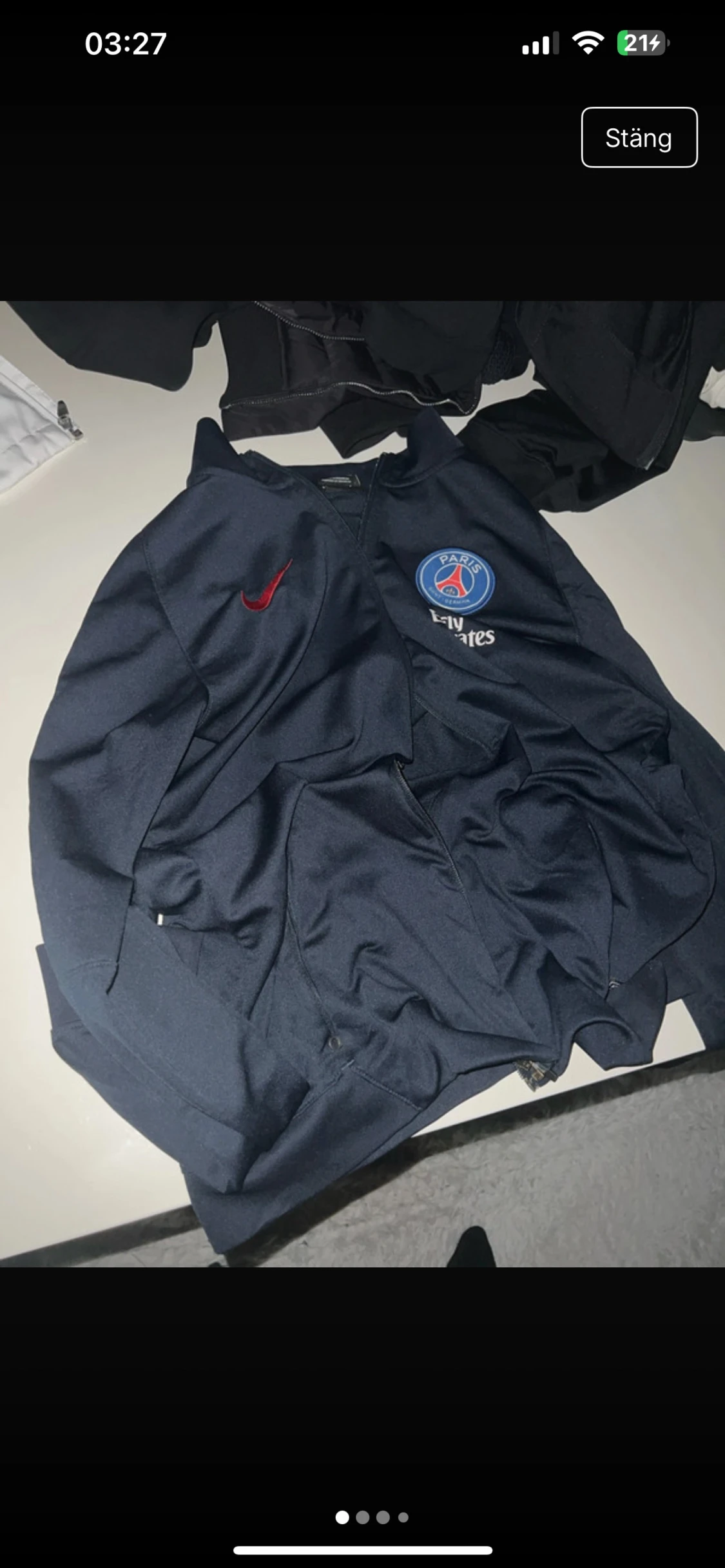 PSG Nike Dri-Fit träningsjacka L