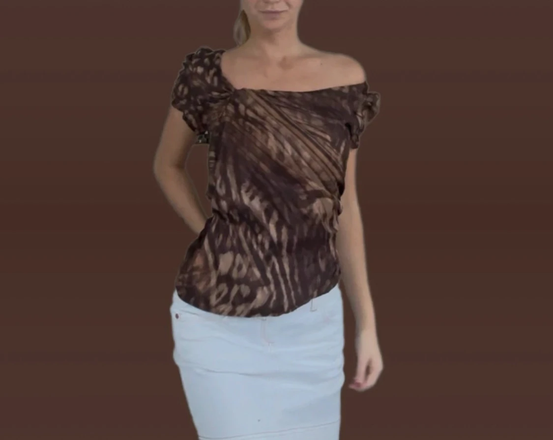 Såååå snygg sidenblus/topp från Reserved  - 2