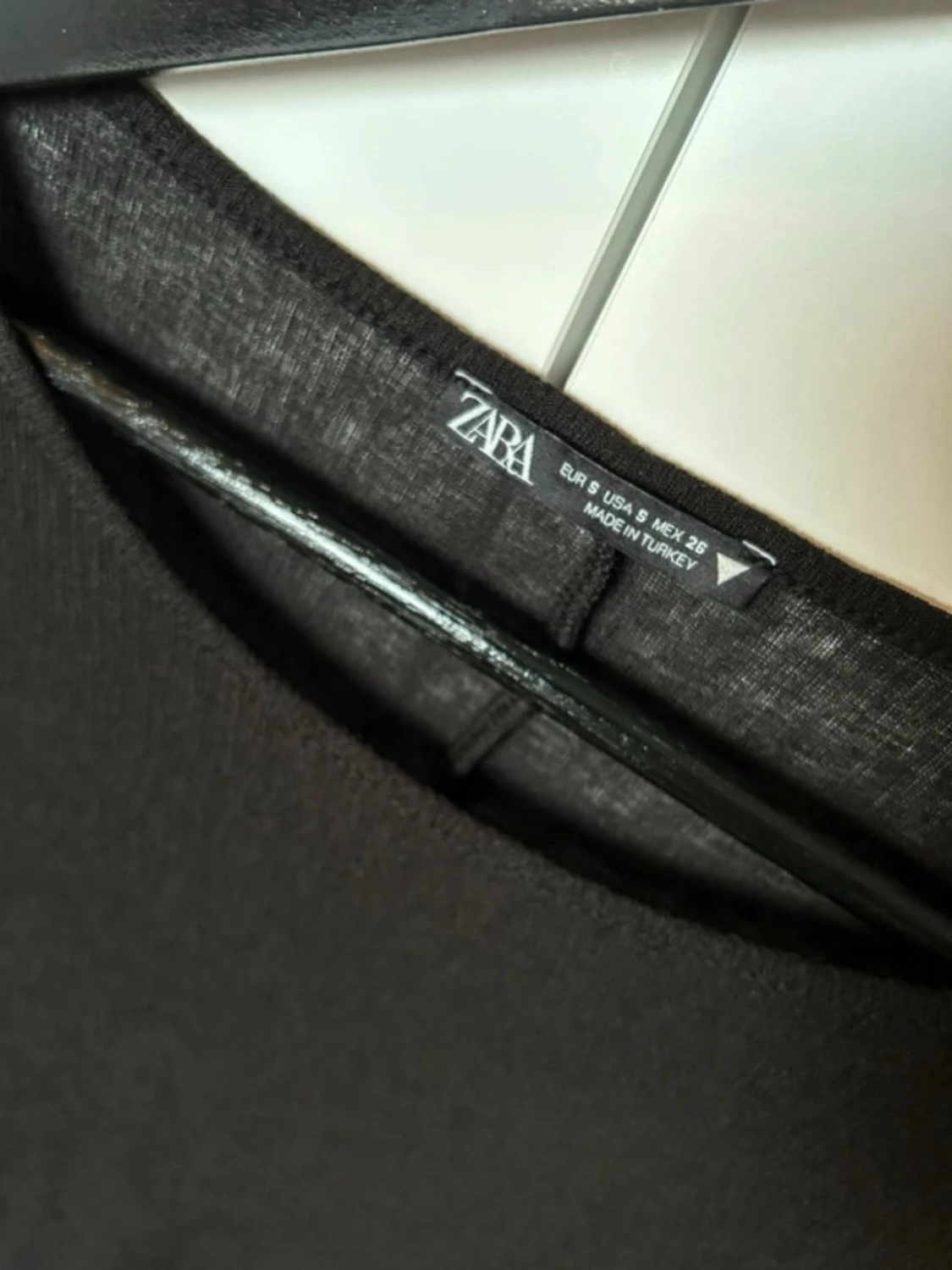 Svart knytblus från Zara, S - 2