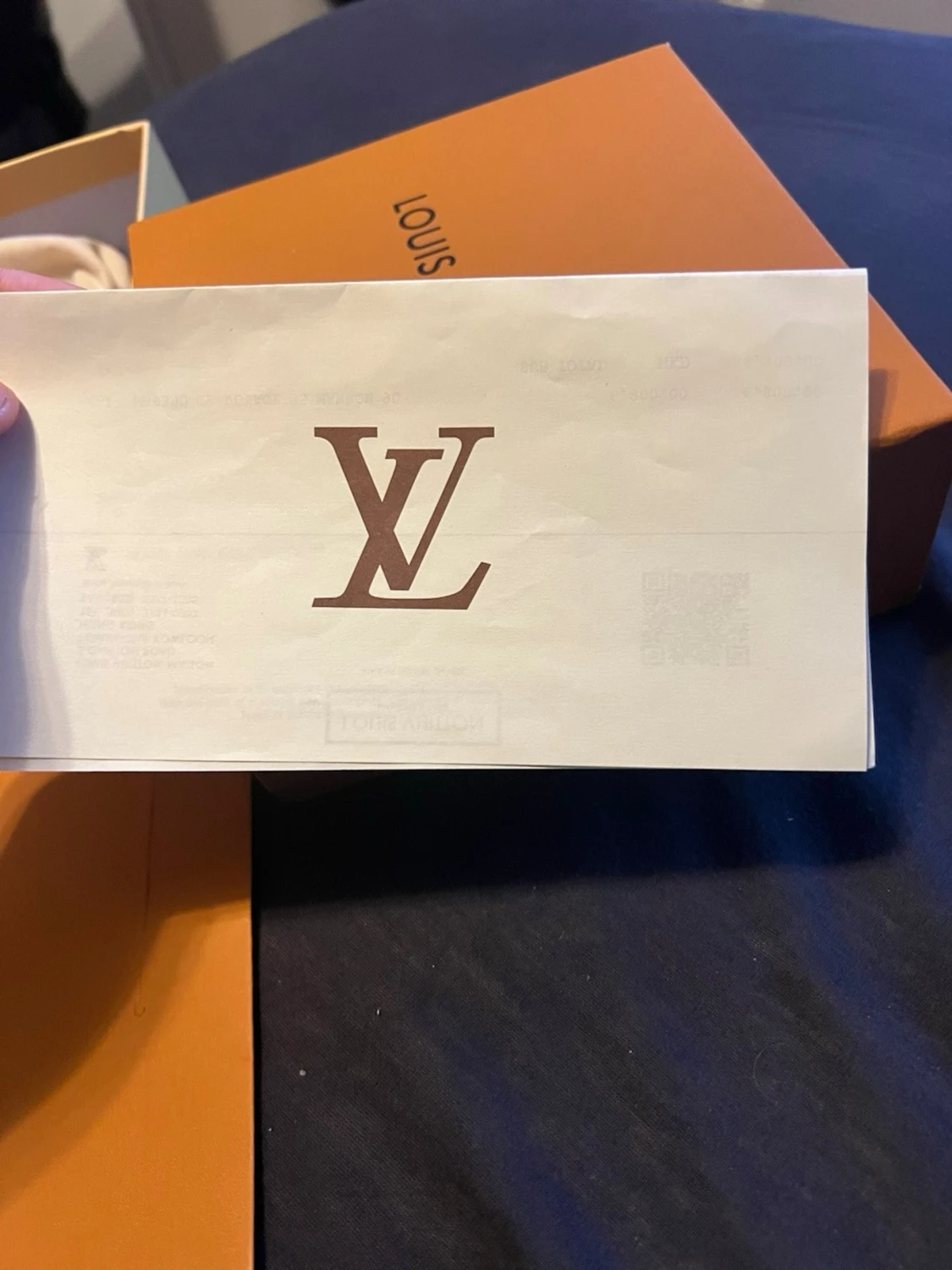 Snyggt svart bälte med orange box - 2