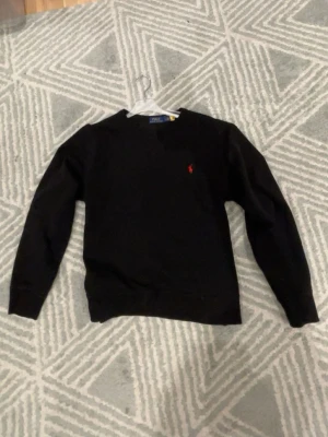 Svart tröja från Polo Ralph Lauren - Stilren svart tröja ifrån Polo Ralph Lauren. Använd få gånger, och i näst intill nytt skick. Perfekt som present nu inför jul. Taggen säger S men passar som en M! 🤩🤞