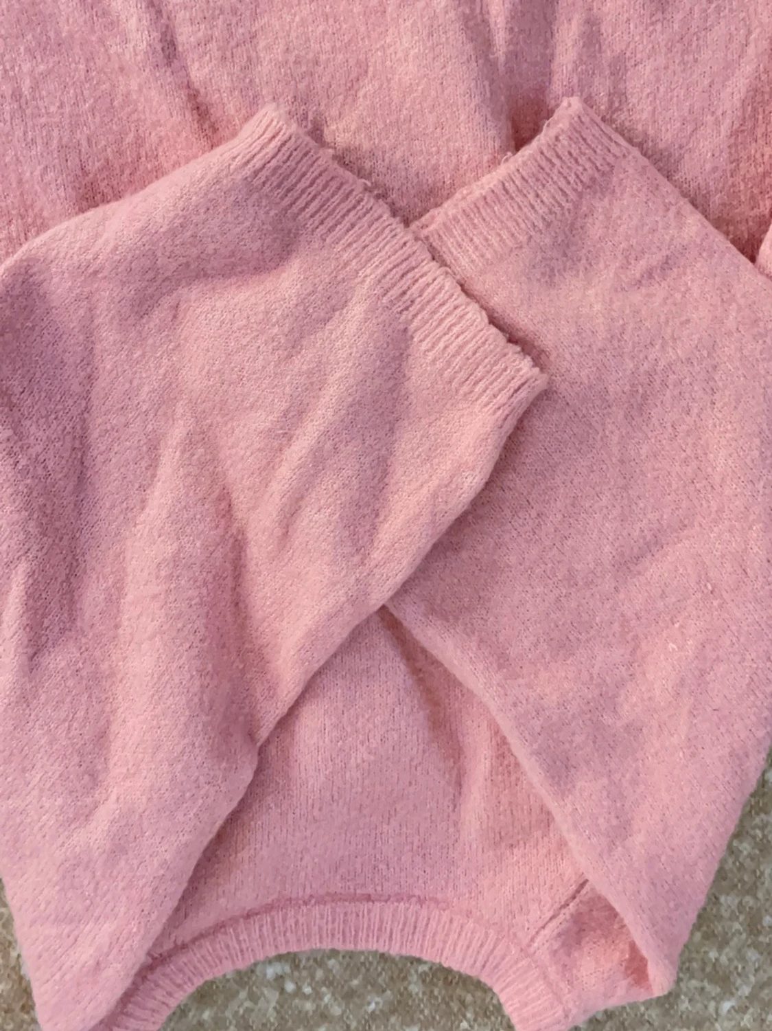 Ljusrosa stickad tröja - 3