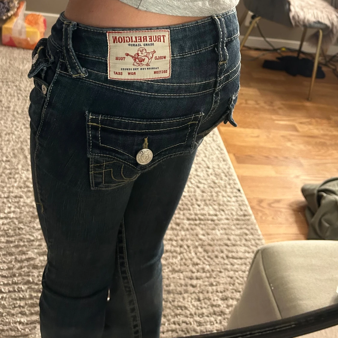 True Religion Joey lågmidjade jeans - 1