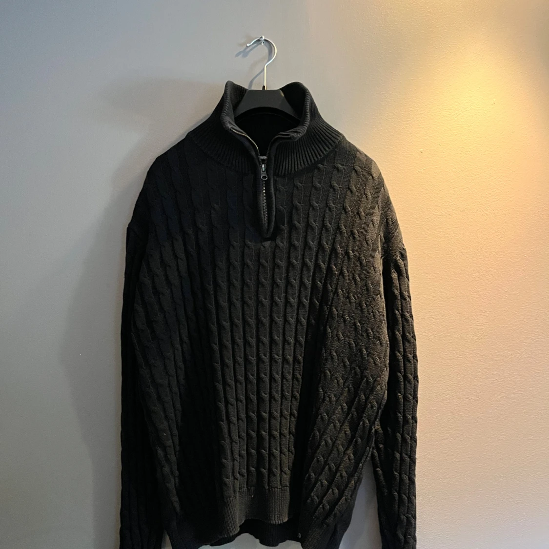 Indicode kabelstickad half zip