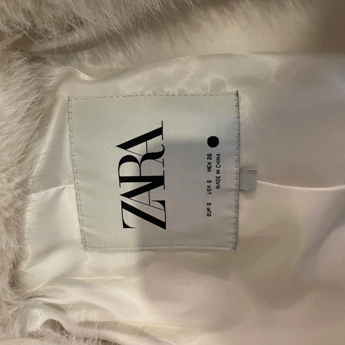 Vit Zara pälsjacka - 2
