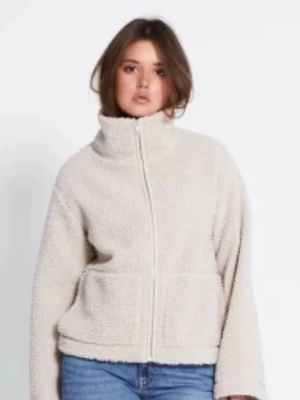 Beige teddyjacka med dragkedja - En jättefin Teddy jacka från lager 157 som är beige och är i xs