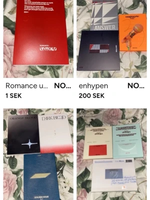 Album - Säljer alla mina album för 900kr med frakt inlaggt i den summan, kommer bara med förpackning och fotobok perfekt om du vill ha album som prydnad 
