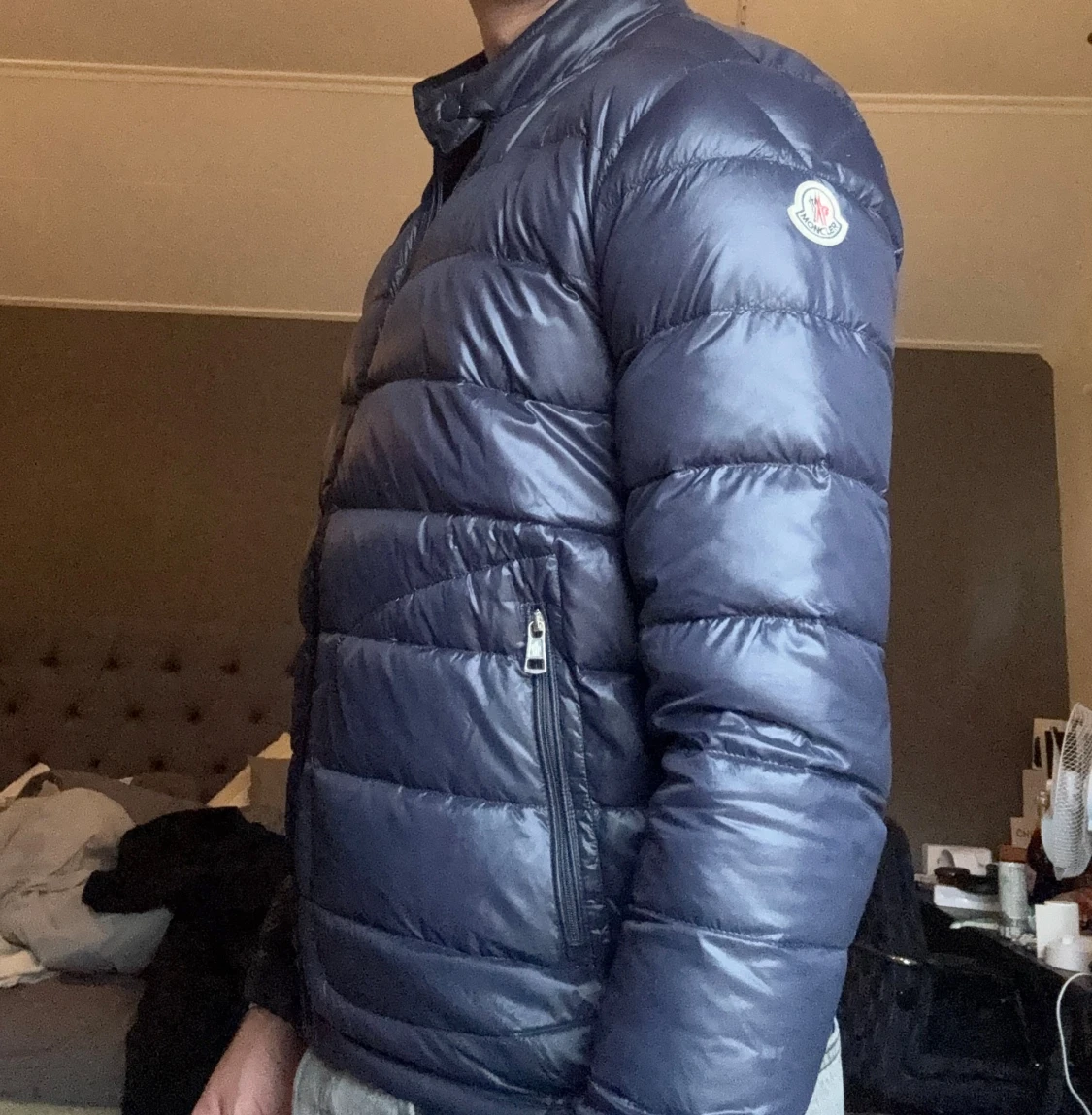 Mörkblå dunjacka från Moncler - 5