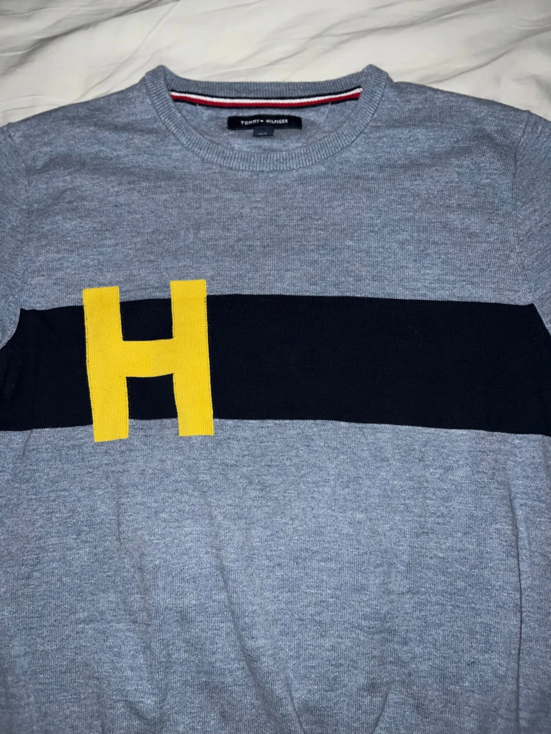 Grå stickad tröja Tommy Hilfiger - 2
