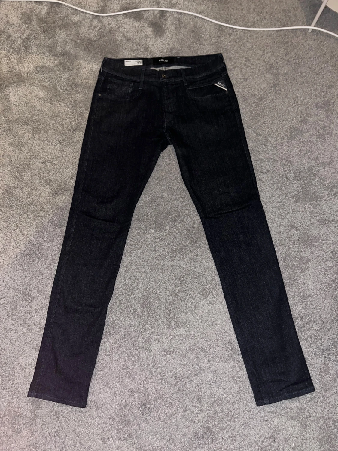 Replay Anbass Hyperflex jeans, svart - 1