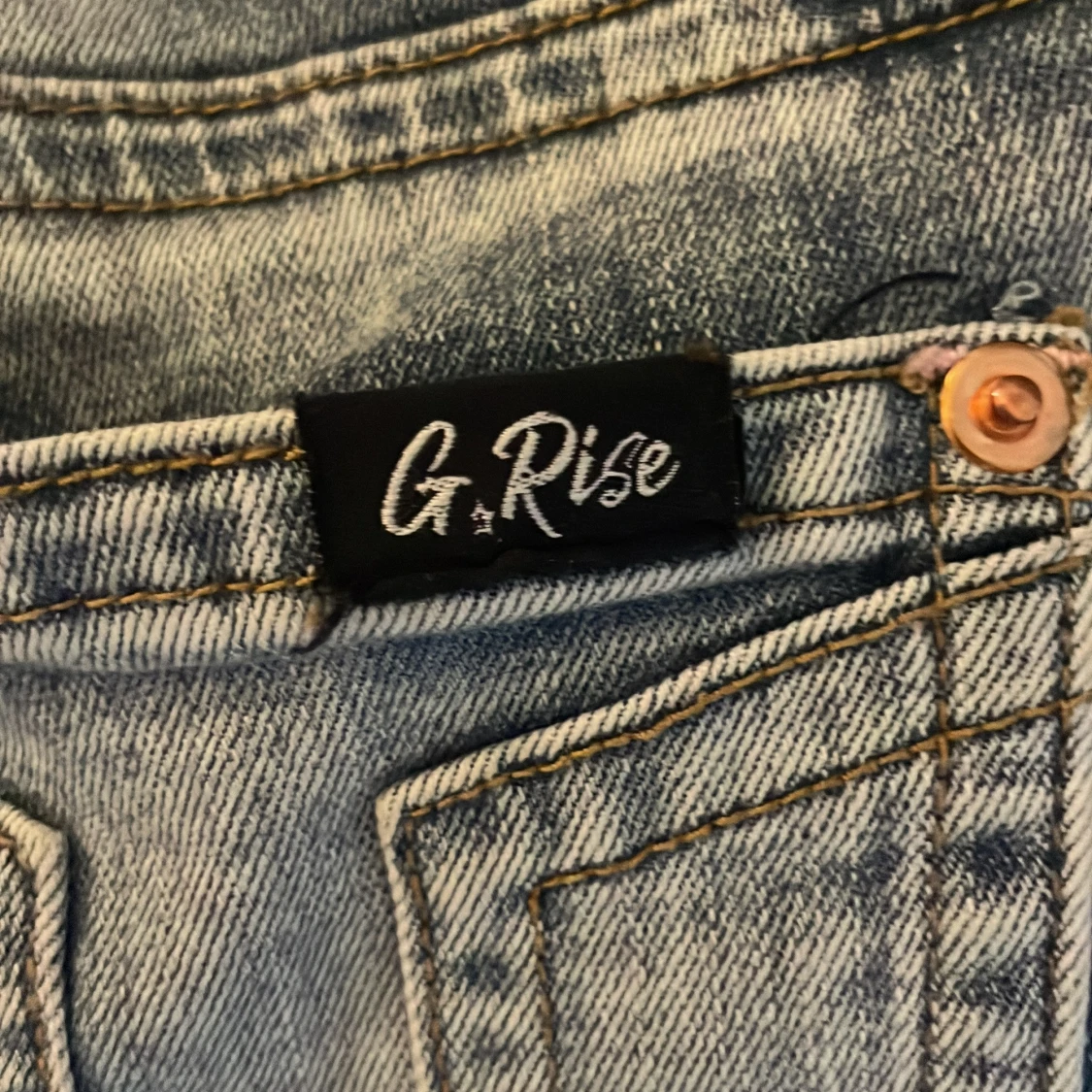 Ljusblå bootcut jeans från G.Rise - 2
