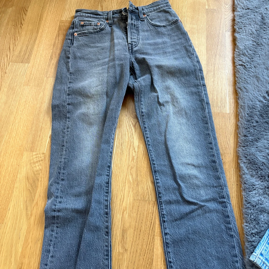 Levi's 501 grå jeans straight fit - 1