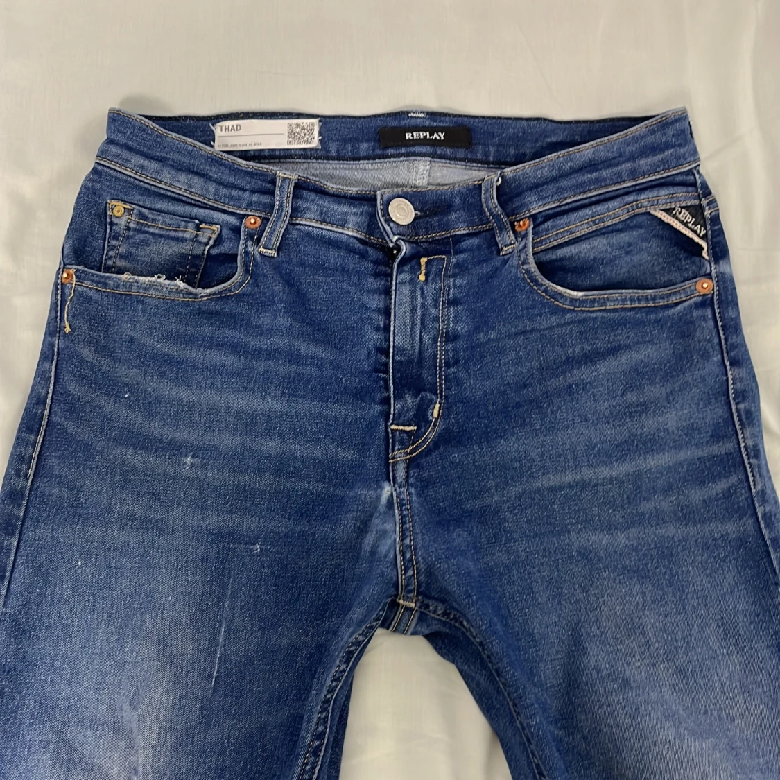 Blå Replay jeans straight fit 14 år