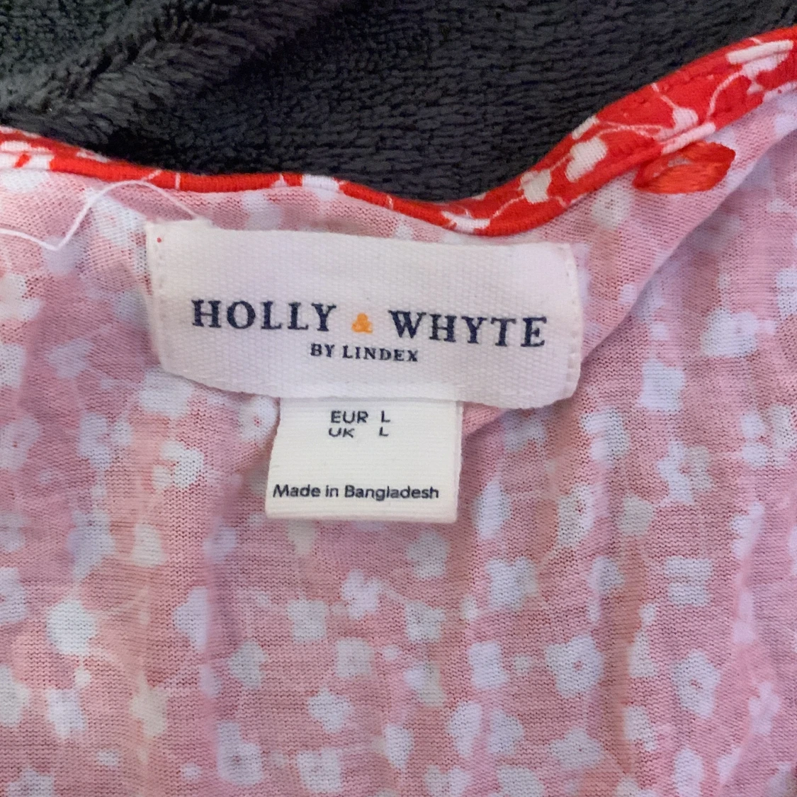 Röd blommig omlottklänning Holly & Whyte - 1