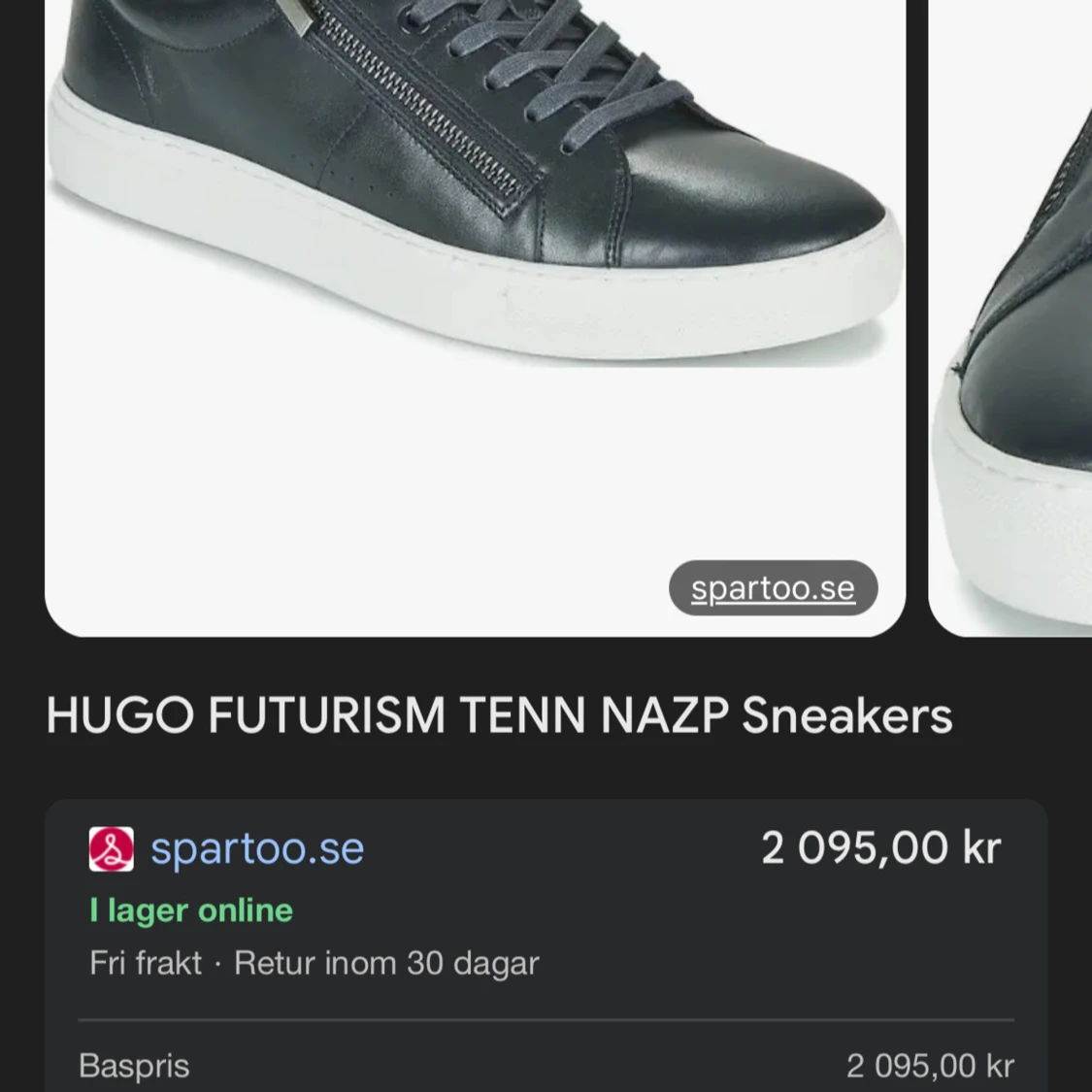 Svarta sneakers från Hugo Boss storlek 41 - 4