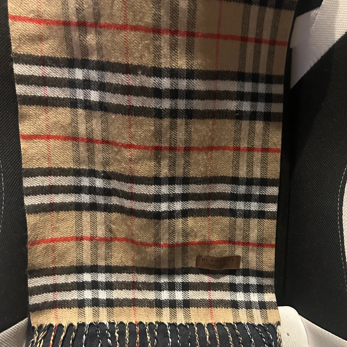 Rutig halsduk från Burberry i ull - 2