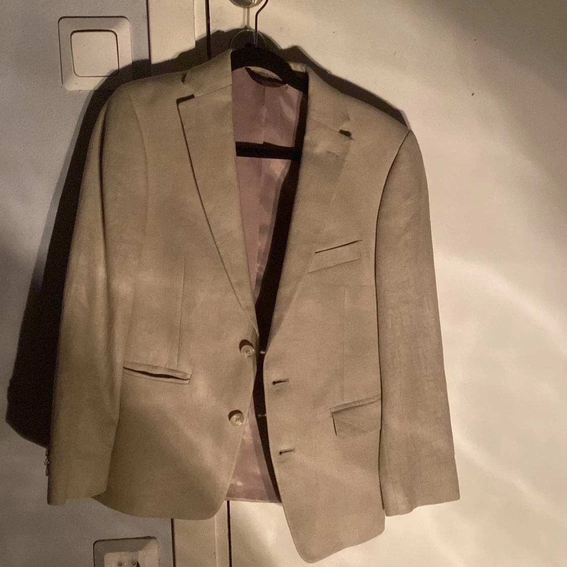 Beige kavaj från Michael Kors i linne