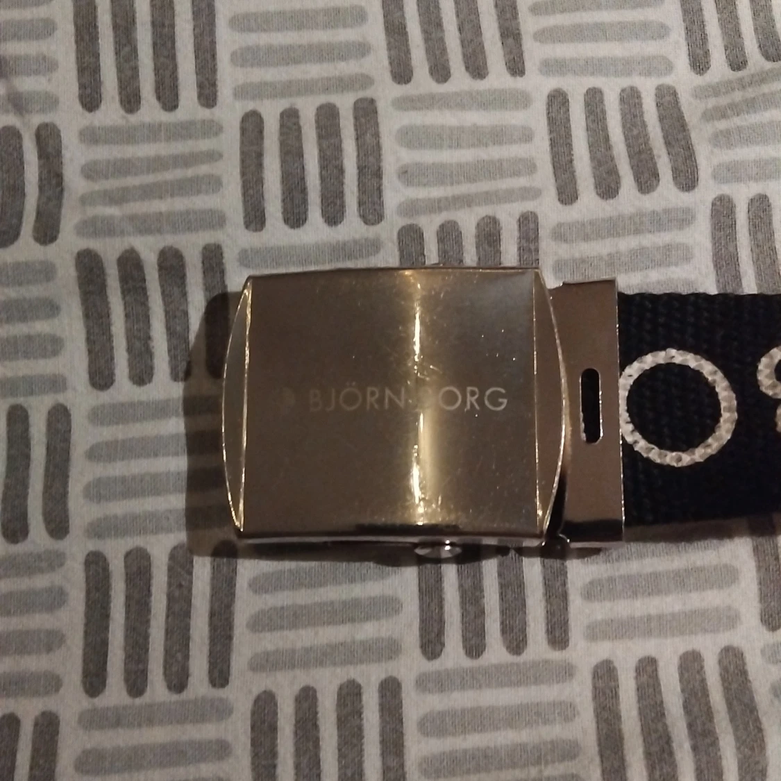 Svart Björn Borg bälte med logga - 1