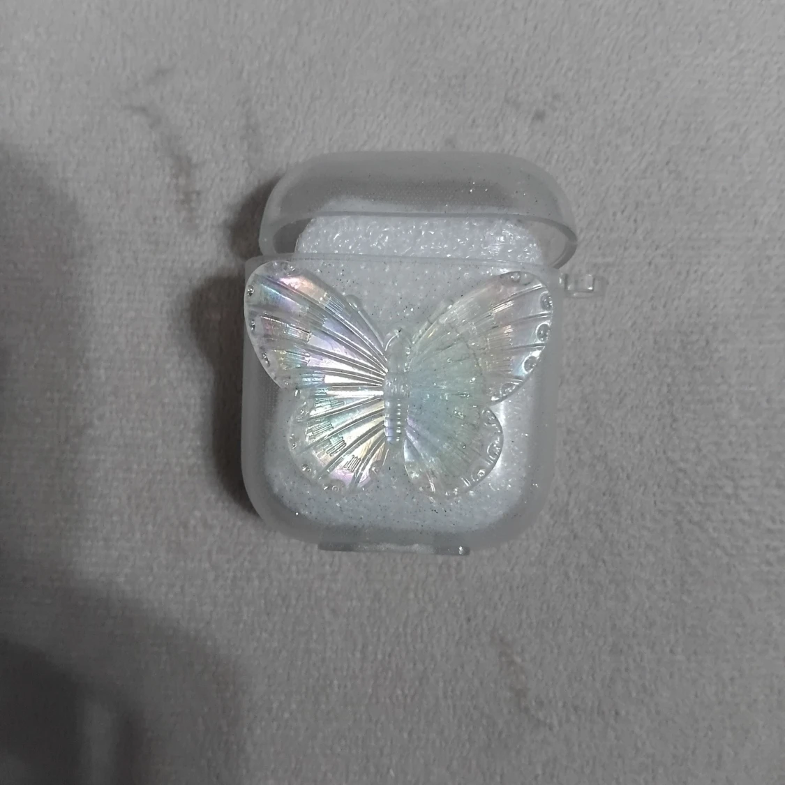 AirPods 1/2 Skal Fjäril Transparent