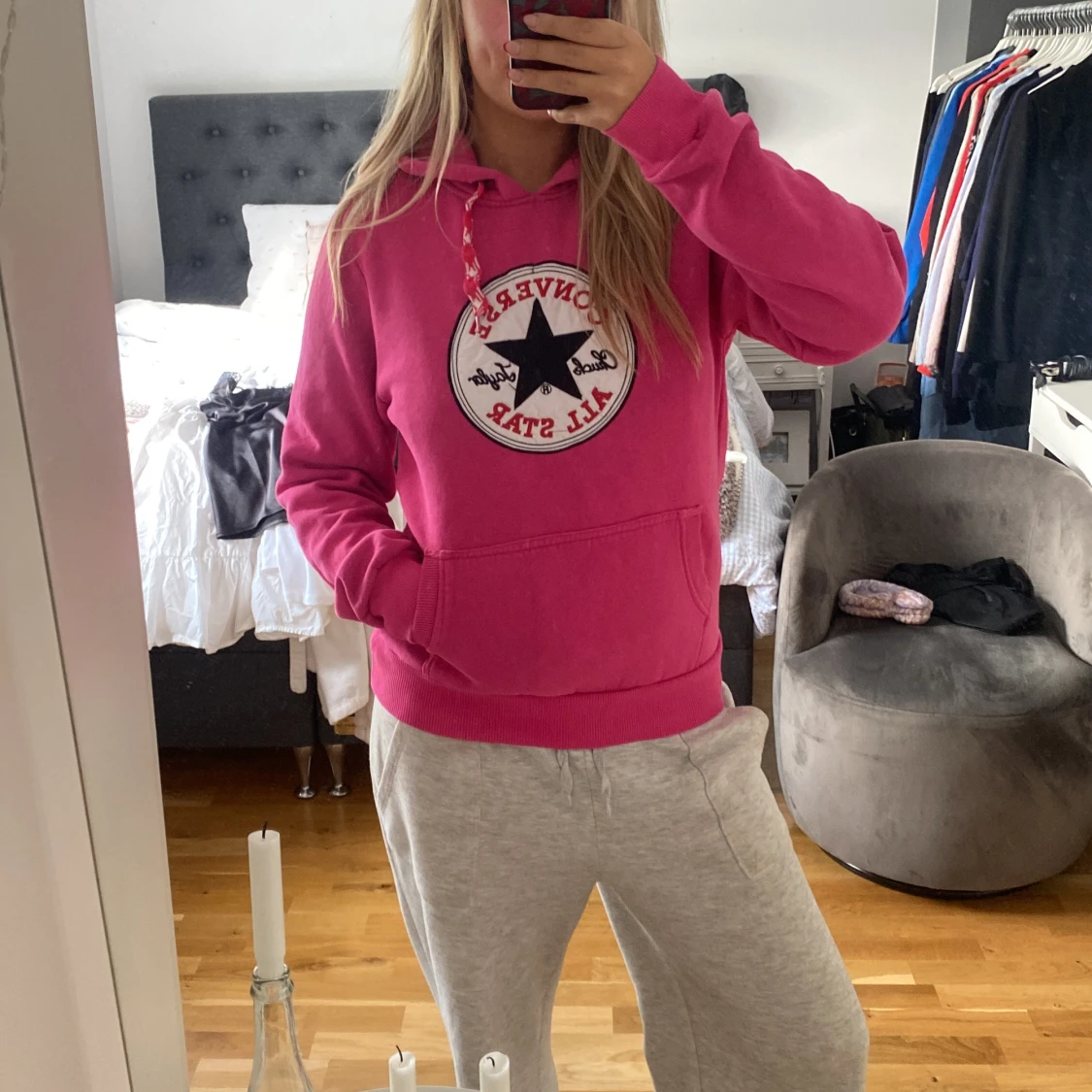 Rosa hoodie från Converse - 2