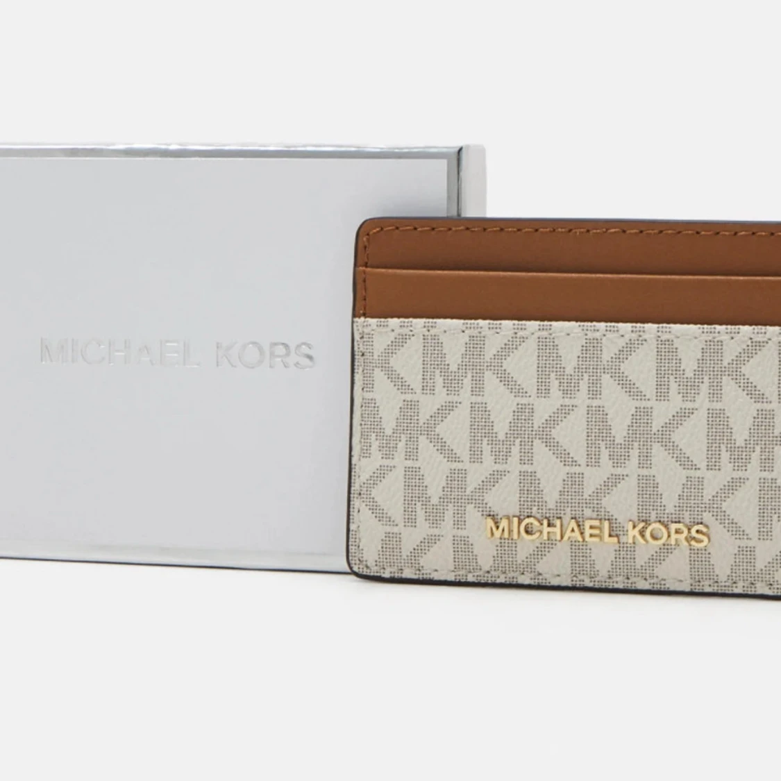 Michael kors beige/brun/vit korthållare