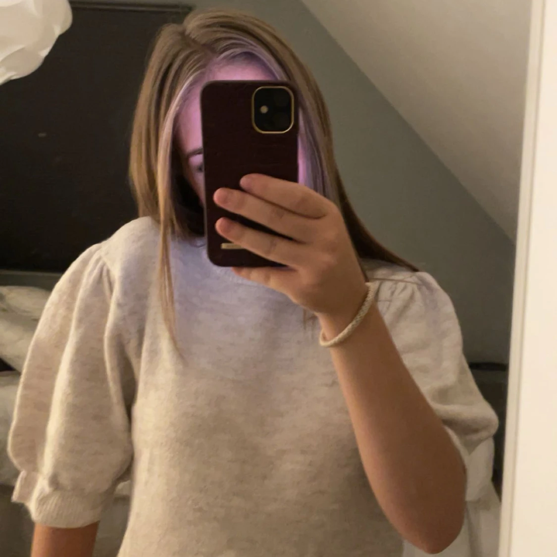 Ljusbeige croppad tröja Gina Tricot - 1