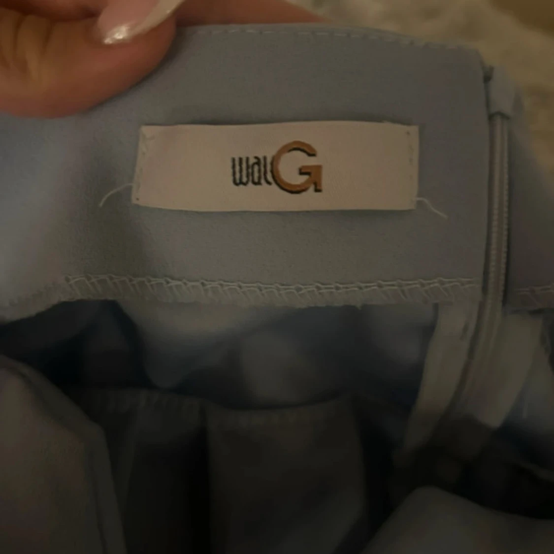 Ljusblå kort klänning från WalG - 1