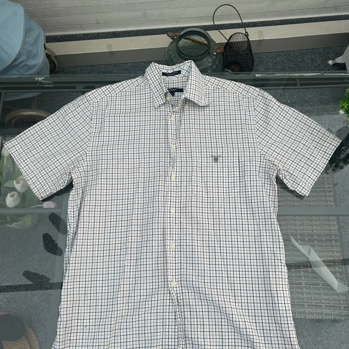 ✨ GANT rutig skjorta M Regular Fit ✨