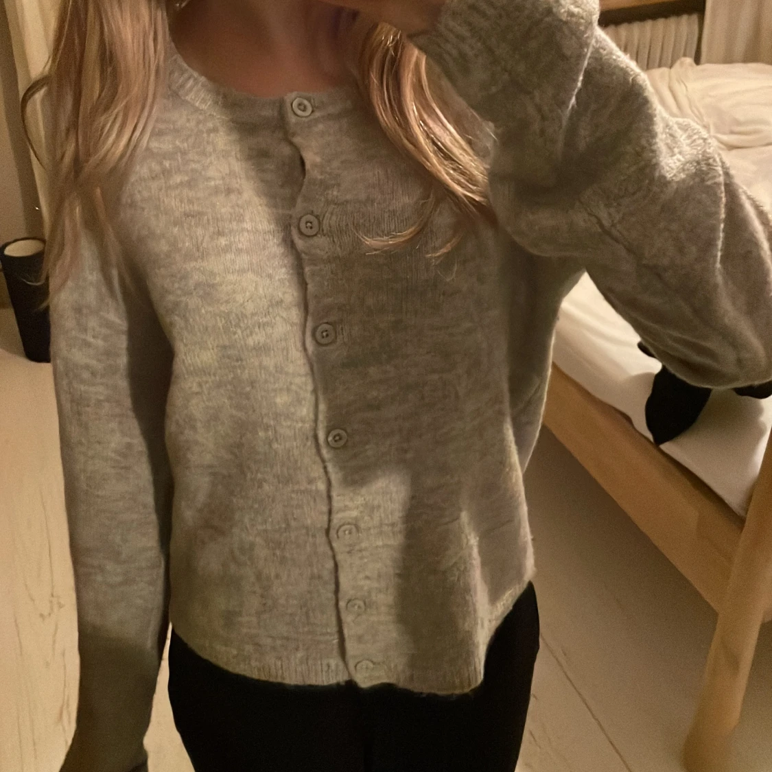 Grå söt kofta  - 1