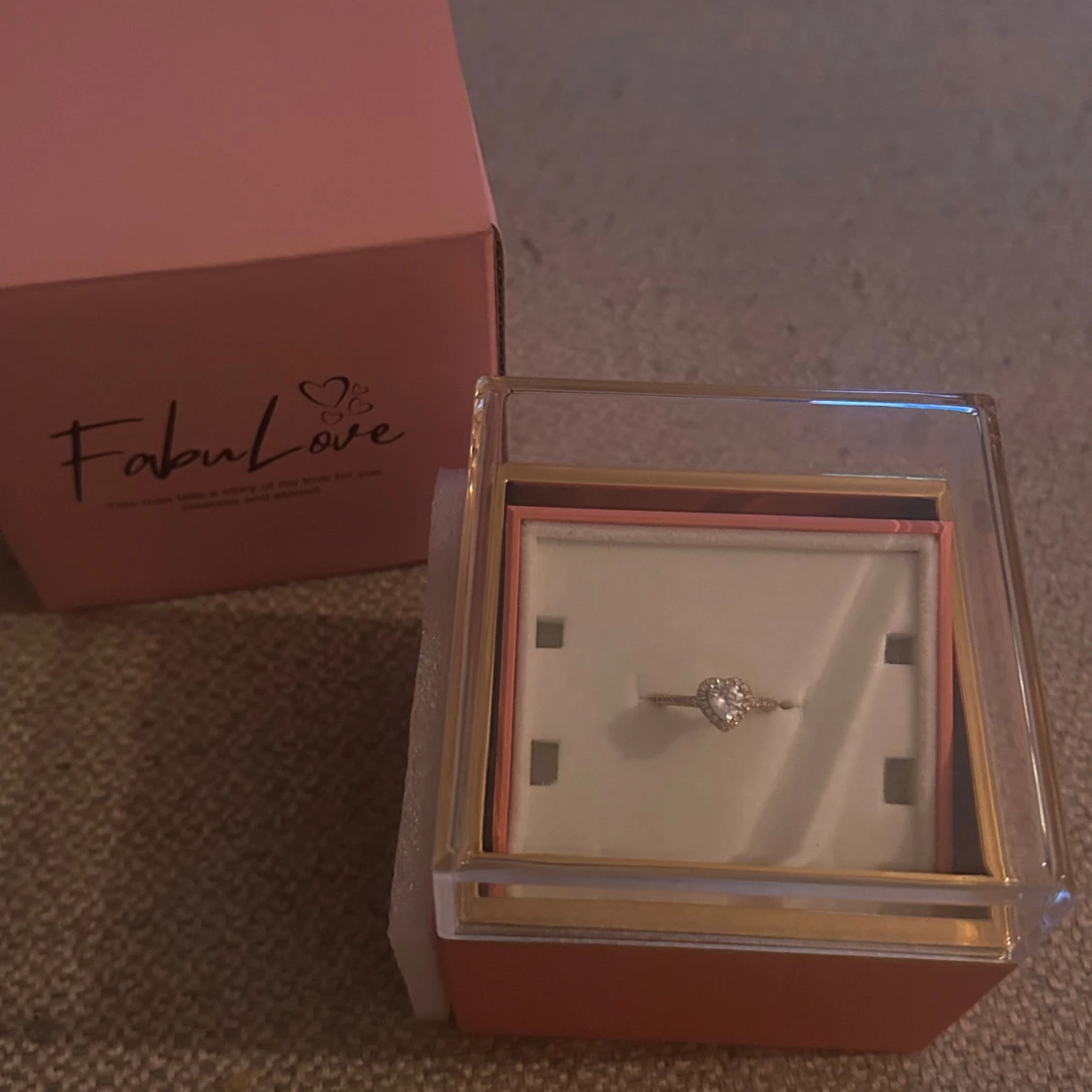 Hjärtformad silverring från FabuLove