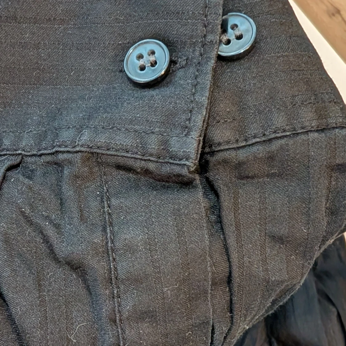 Svart randig skjorta från H&M L - 4