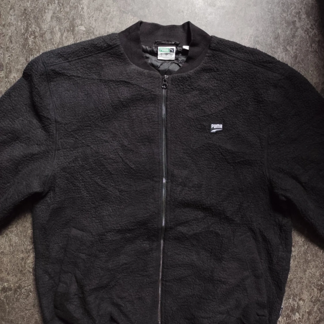 Svart Puma Fleecejacka S