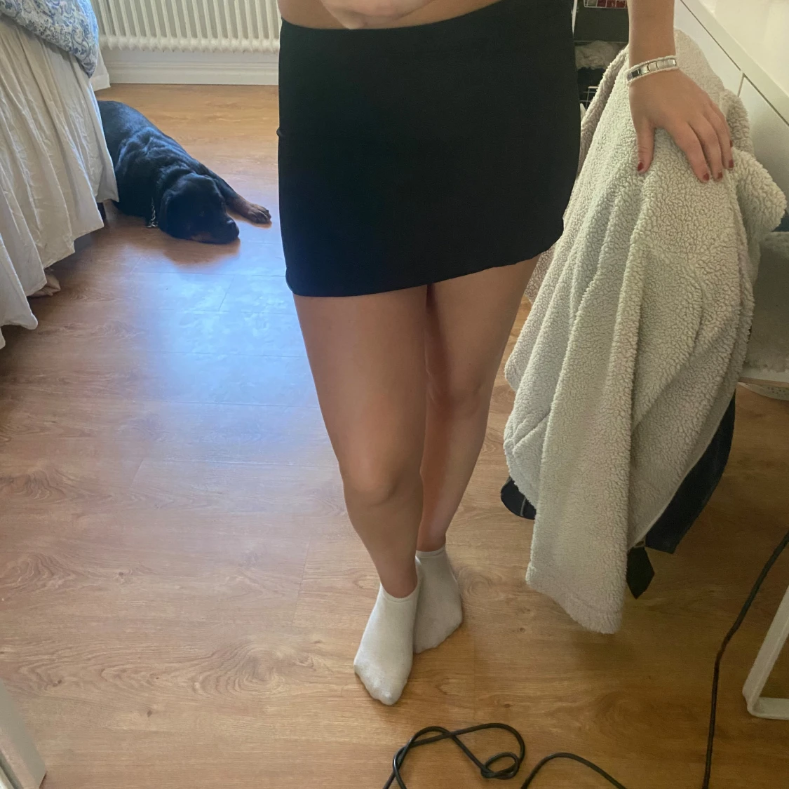 Svart tight minikjol